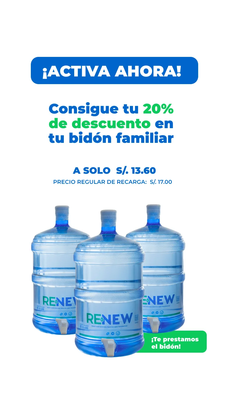 Agua Renew - Agua que renueva, superior que transforma